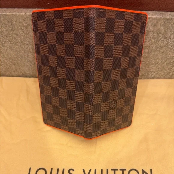 Louis Vuitton Vibrant Orange and Dark Brown Wallet